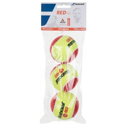 фото Мяч babolat red felt (501036) желтый/красный