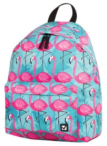 Рюкзак BRAUBERG сити-формат универсальный, Flamingo, разноцветный, 41х32х14 см, 228854