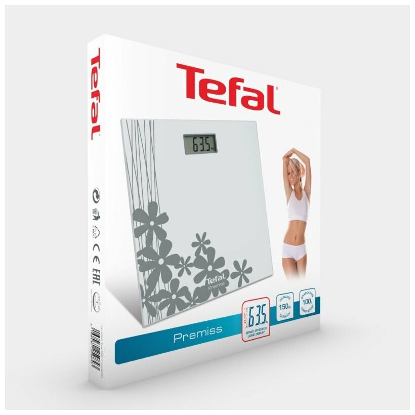 Весы напольные электронные Tefal PP1070V0 макс.150кг серый - фотография № 7