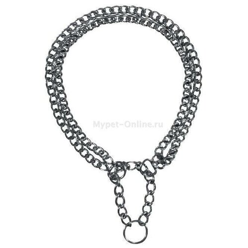 Цепь для собак Trixie Semi-Choke Chain, размер 1 m pet kombi semi choke collar 2in1 black m