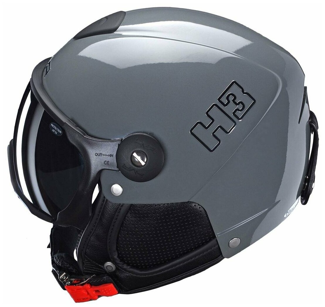 Зимний шлем с визором HMR 2022-23 H3 Grigio (см:55-56)