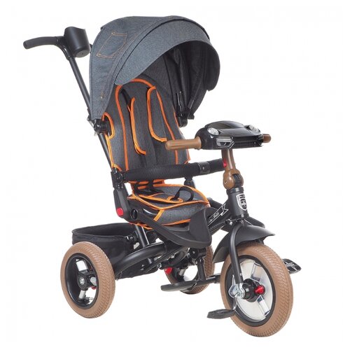 фото Трехколесный велосипед mars mini trike transformer t400/2019, black jeans