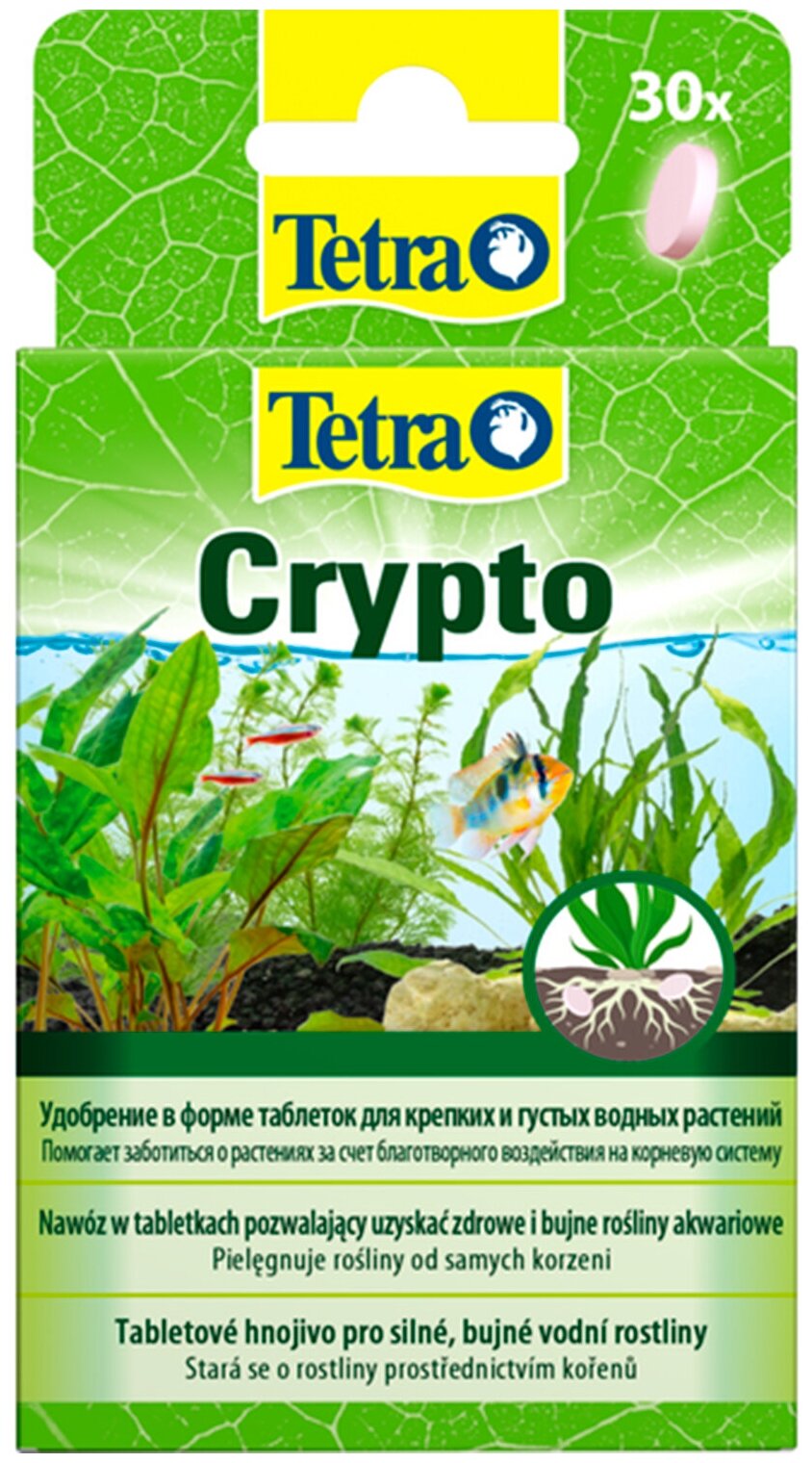 Удобрение Tetra Сrypto для подкормки корневой системы водных растений 30 таб.