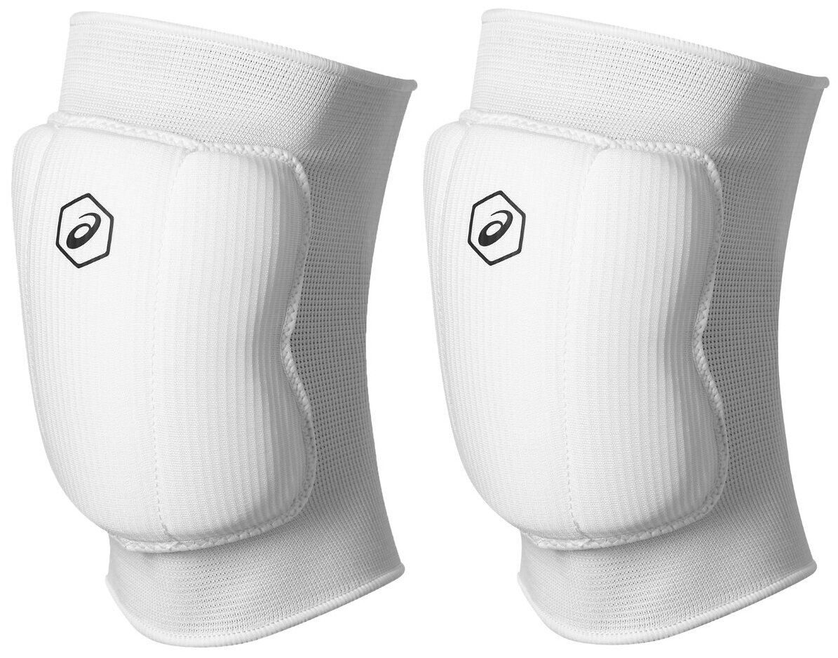 Наколенники ASICS Basic Kneepad 146814-0001, р. XL, ПЭ, эластан, нейлон, ПУ, белые