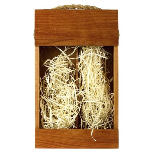 Сет из древесины бука для двух бутылок