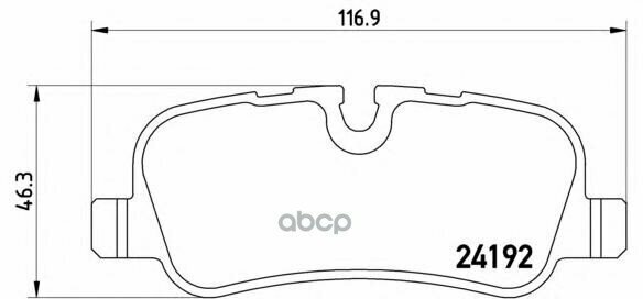 Колодки Тормозные Зад Range Rover 05-10, Range Rover Sport 05-10, Discovery 04-13 Brembo арт. P 44 013