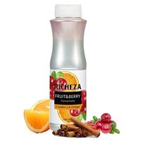 Концентрат Основа для приготовления напитков Richeza Ричеза Клюква-Апельсин, натуральный концентрат для чая, коктейля, смузи, лимонада, 1 кг.