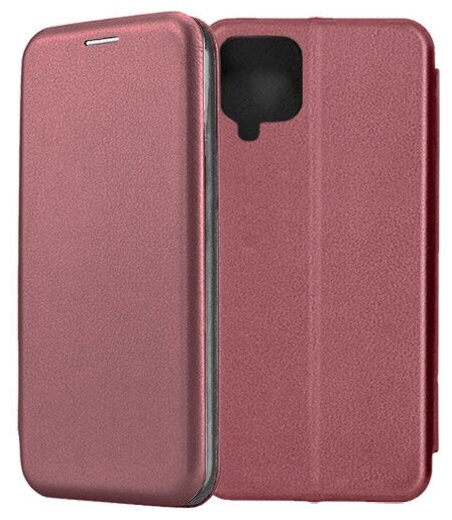 Чехол-книжка Fashion Case для Samsung Galaxy A22 A225 темно-красный