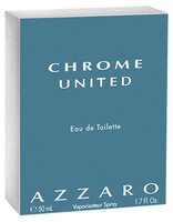 Туалетная вода Azzaro Chrome United 50 мл