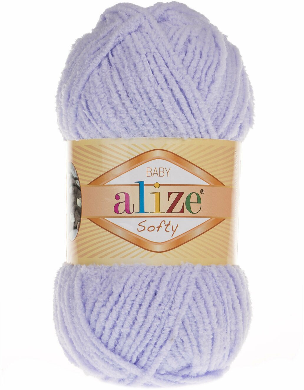 Пряжа Alize Softy (Ализе Софти) - 3 мотка Цвет: 146, Лиловый 100% микрополиэстер 50 г / 115 м