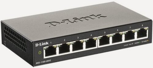 Изображение товара Коммутатор D-link DGS-1100-08V2/A1A