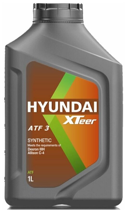 Трансмиссионное масло Hyundai XTeer ATF 3, синтетическое, 1 л