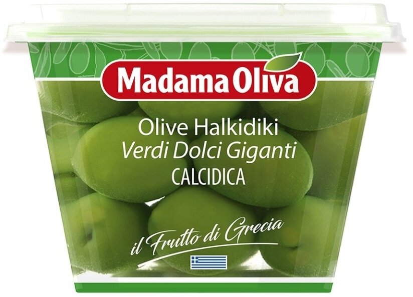 Оливки зеленые Madama Oliva гигантские сладкие с косточкой