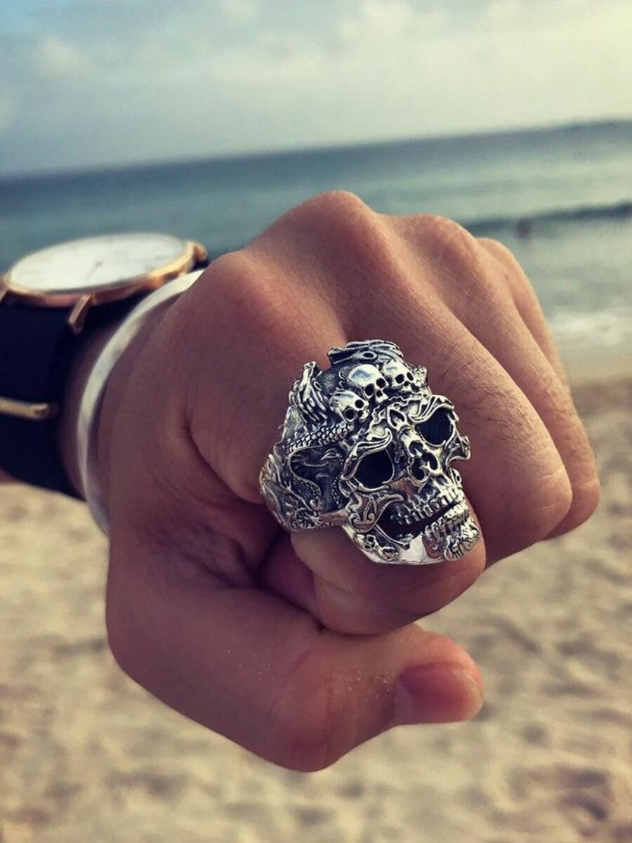 Кольцо, серый — фото 1