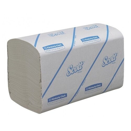Купить 6663 Бумажные полотенца в пачках Scott Performance белые однослойные (15 пач х 212 л), белый, вторичная целлюлоза, Туалетная бумага и полотенца