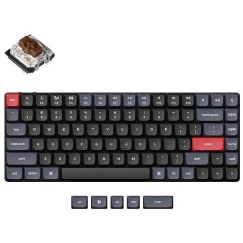 Беспроводная механическая ультратонкая клавиатура QMK Keychron K3 Pro, 84 клавиши, RGB-подсветка, Gateron Brown Switch