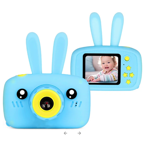 Детский фотоаппарат Fun Kids Camera Зайчик (Голубой)