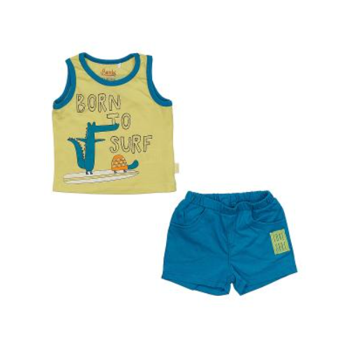 Комплект одежды  Bembi для мальчиков, майка и шорты, размер 92, желтый