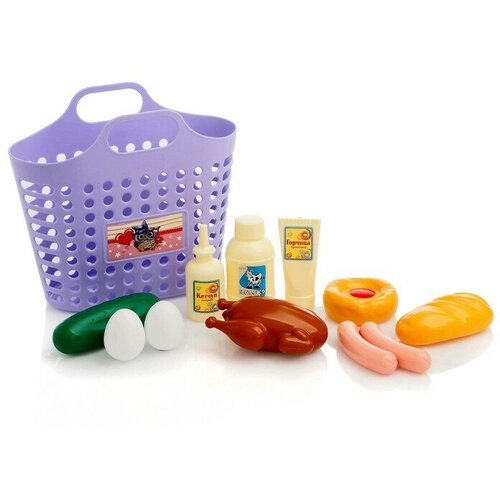 Игровой набор Продуктовая корзинка 12 предметов цвета микс 722₽