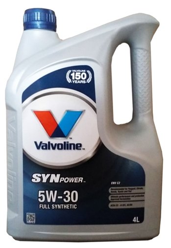 Моторное масло Valvoline SynPower ENV C2 5W30 4л