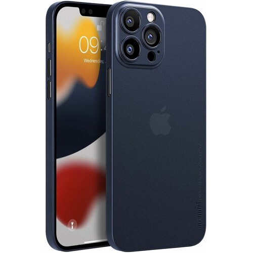 Накладка пластиковая Memumi Slim iPhone 13 Pro синяя 0.3mm