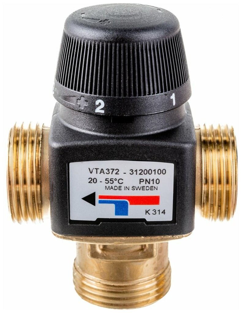 ESBE Термостатический смесительный клапан VTA372 20-55С G1 KVS3.4 3120 01 00