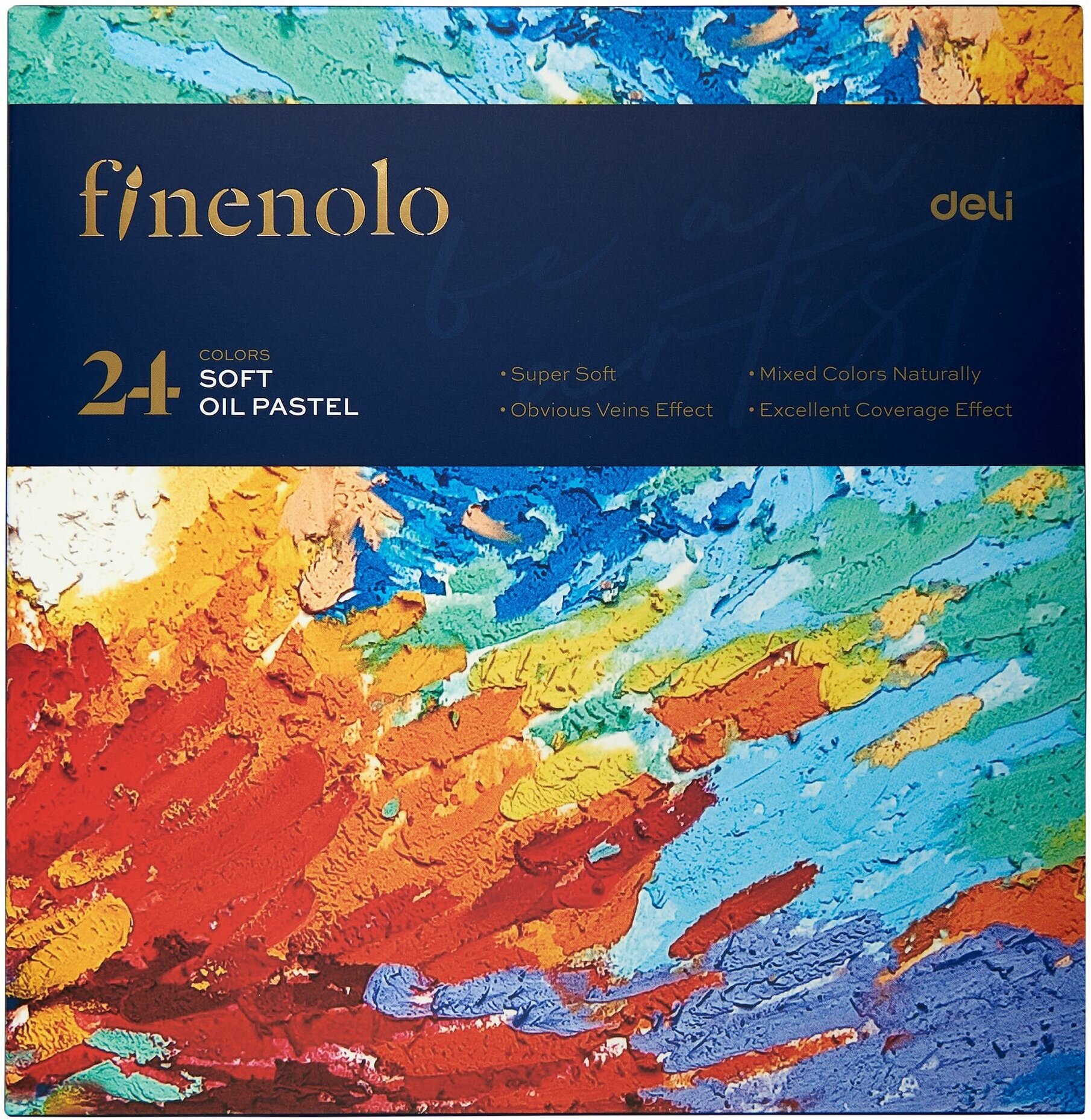 Набор пастели масляная Finenolo 24 цвета в картонной упаковке - фото №1