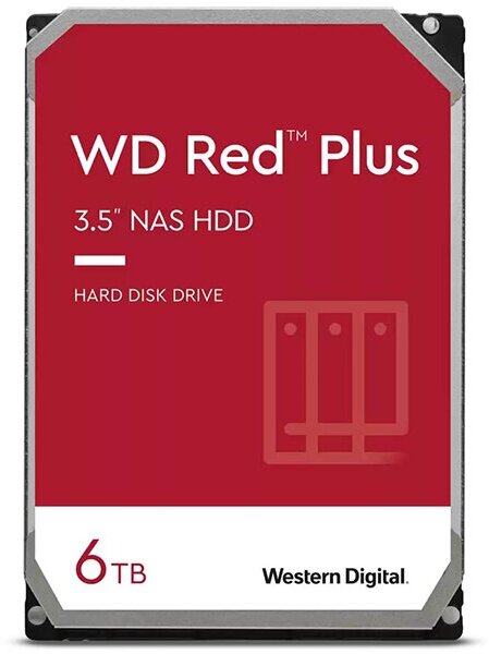 Жесткий диск Western Digital WD Red Plus 6Tb WD60EFZX