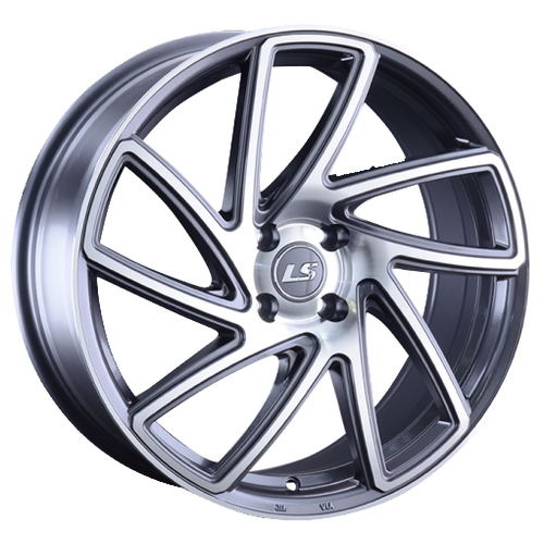 фото Диски ls wheels 1054 8,0x18 5x114,3 d67.1 et45 цвет gmf (темно-серый,полировка)