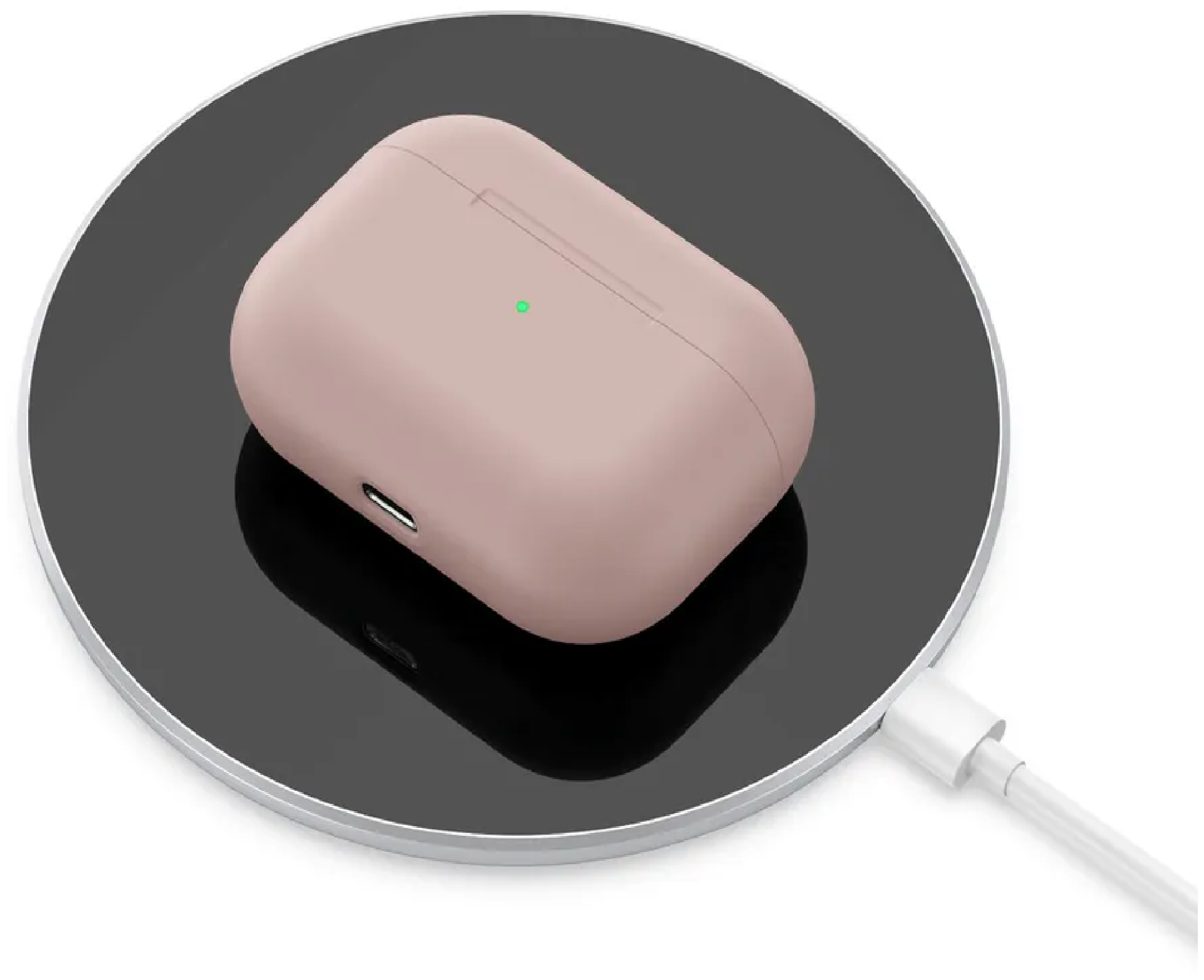 Чехол силиконовый для наушников AirPods Pro ЭирПодс Про Премиум класса Pink / Ультратонкий (Розовый)