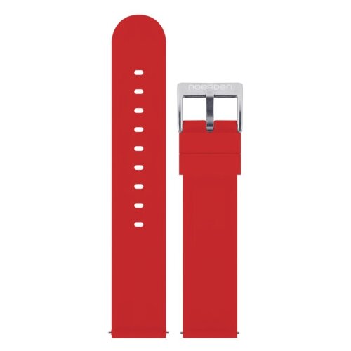 Ремешок для часов Noerden, 20 мм (силикон, красный)