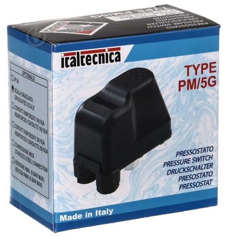 Реле давления Italtecnica PM/5G Italtecnica 1x220В 1/4 (внутр.)