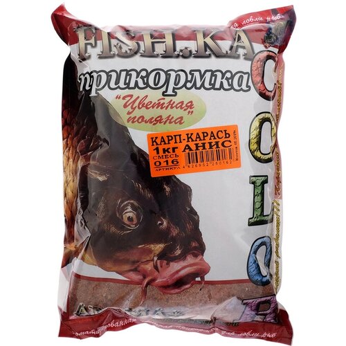 прикормка fish ka карп карась вес 1 кг Прикормка Fish-ka Карп-Карась анис, вес 1 кг 1474157