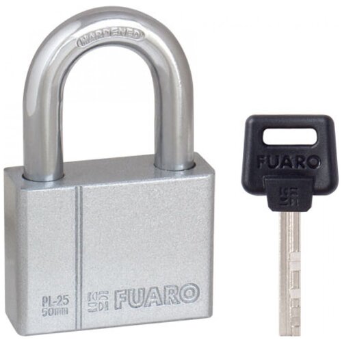 Замок Fuaro (Фуаро) навесной PL-PROTEC-2550 4 fin key (PL-2550) фин. /блистер