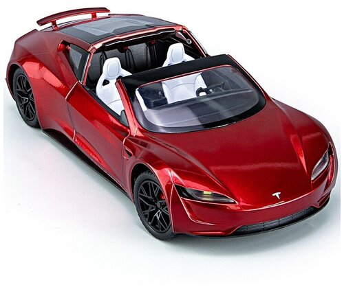 Коллекционная масштабная модель Tesla Roadster 1:24 (металл, свет, звук)