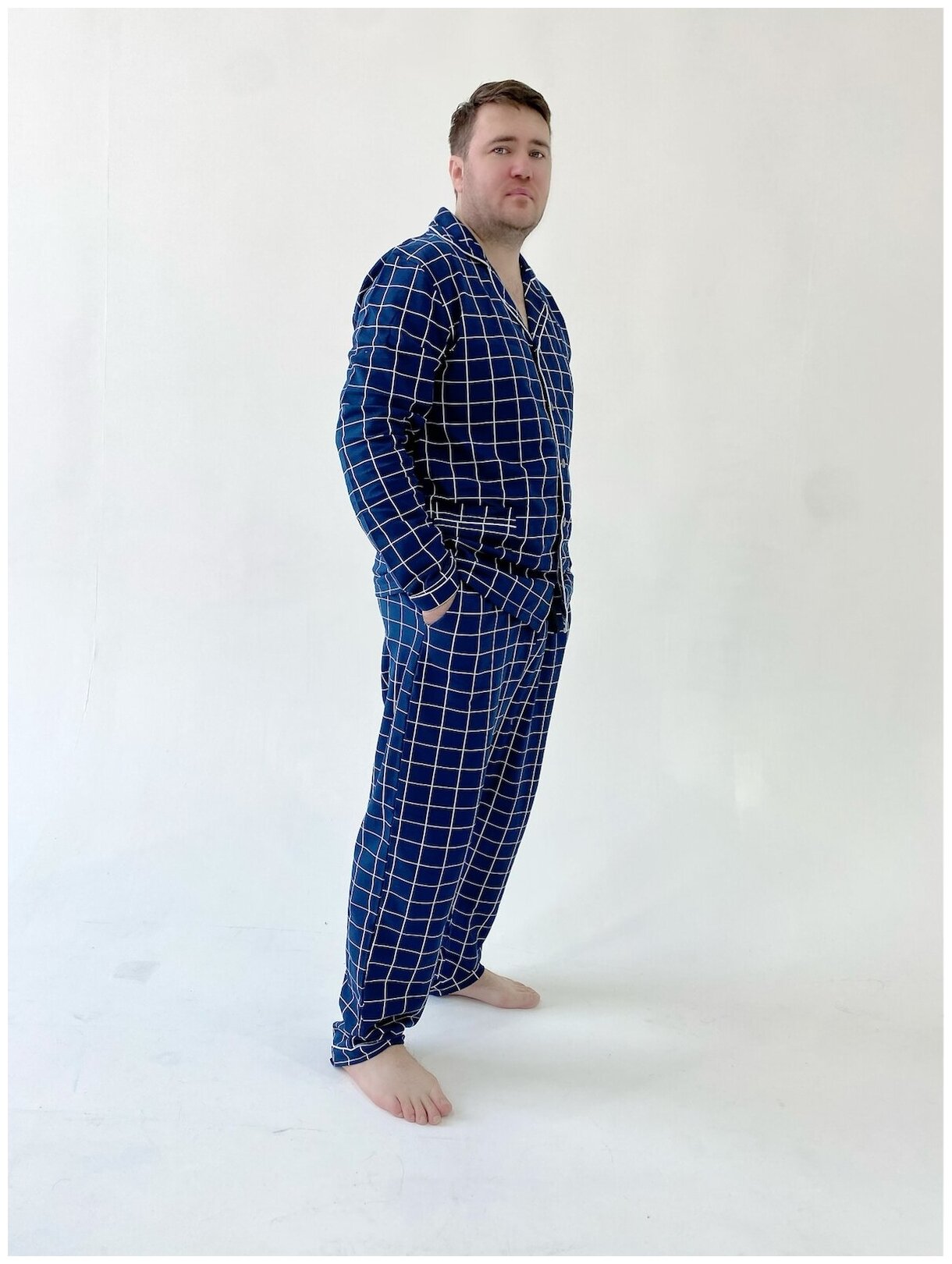 Пижама мужская со штанами хлопковая - фотография № 3