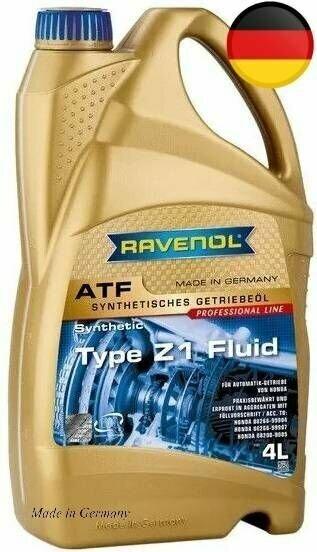 Трансмиссионное масло RAVENOL ATF Type Z1 Fluid, синтетическое, 4 л