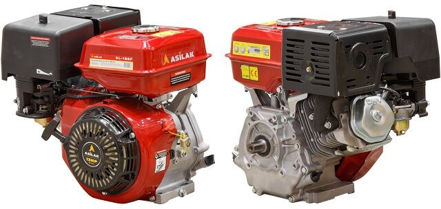 Двигатель 13.0 л. с. бензиновый (шлицевой вал диам. 25 мм.) (Макс. мощность: 13.0 л. с, Шлицевой вал д.25 мм.) (SL-188F-SH25) (ASILAK)