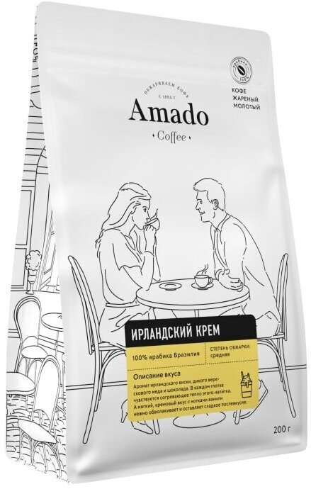 Кофе молотый Amado Ирландский крем 200г