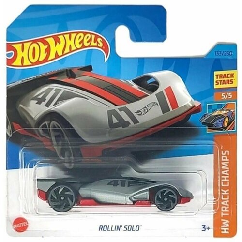 Машинка Hot Wheels коллекционная (оригинал) ROLLIN SOLO серый HKG41 машинка hot wheels коллекционная оригинал batmobile серый hkg99