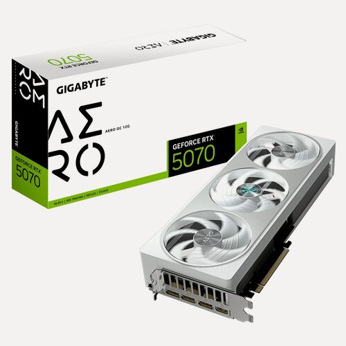 Изображение товара Видеокарта Gigabyte RTX5070 AERO OC 12GB GDDR7 192bit 3xDP HDMI 3FAN RTL