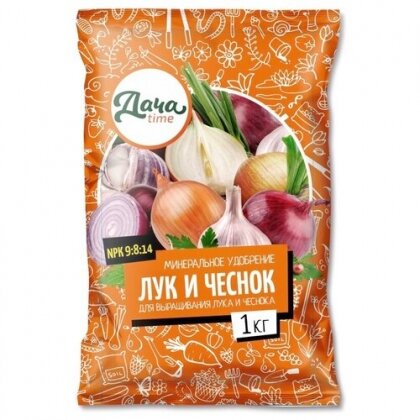 Для лука и чеснока 1кг Дача Тайм мин  удобрение