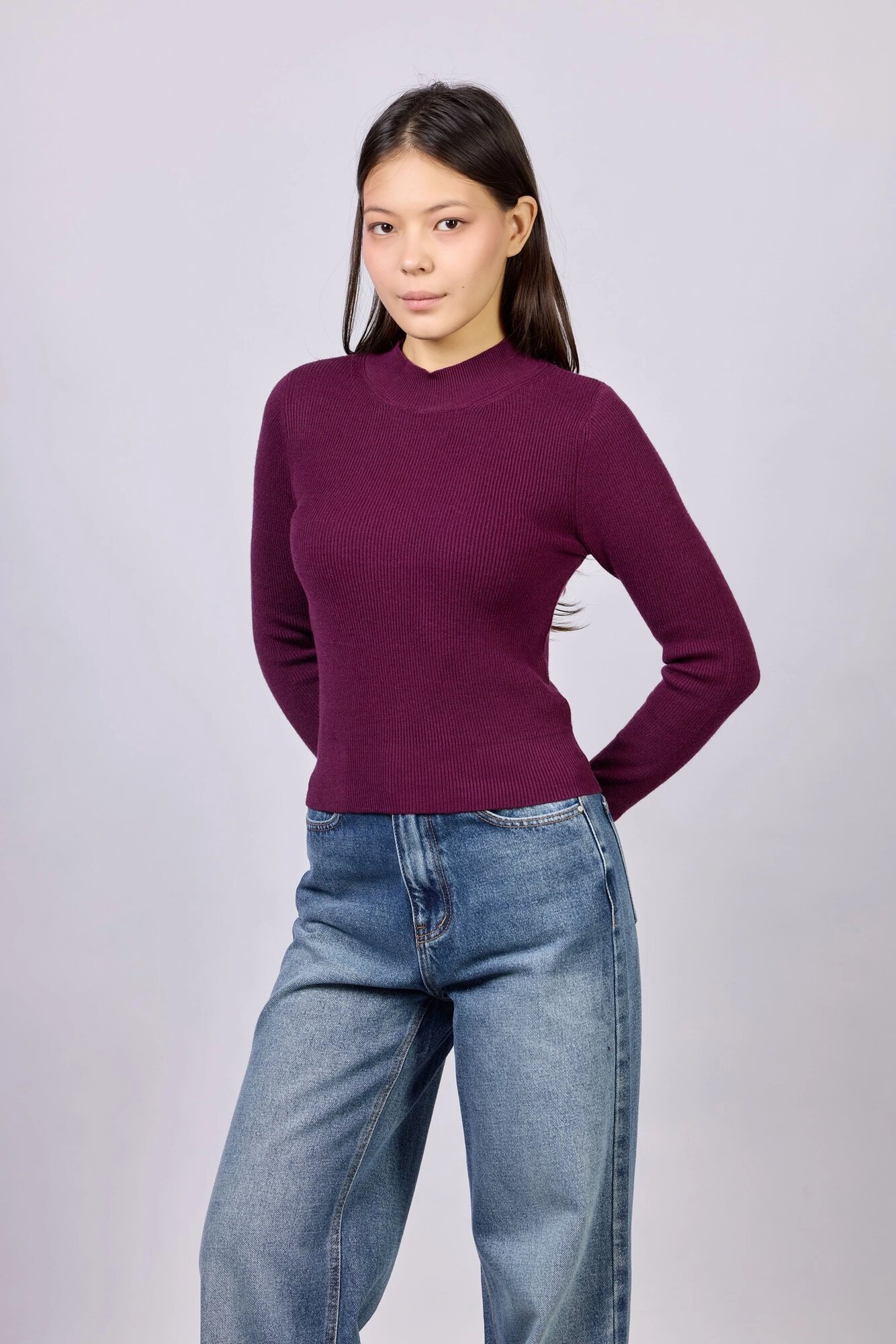 Джемпер Selfie, размер XS, фиолетовый — фото 1