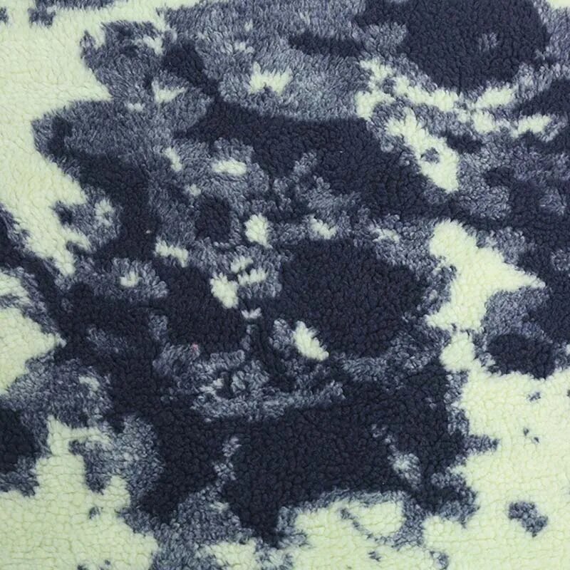 Плюшевая трикотажная ткань LISM для пошива пальто, 500CM x 160CM, Темно-синий