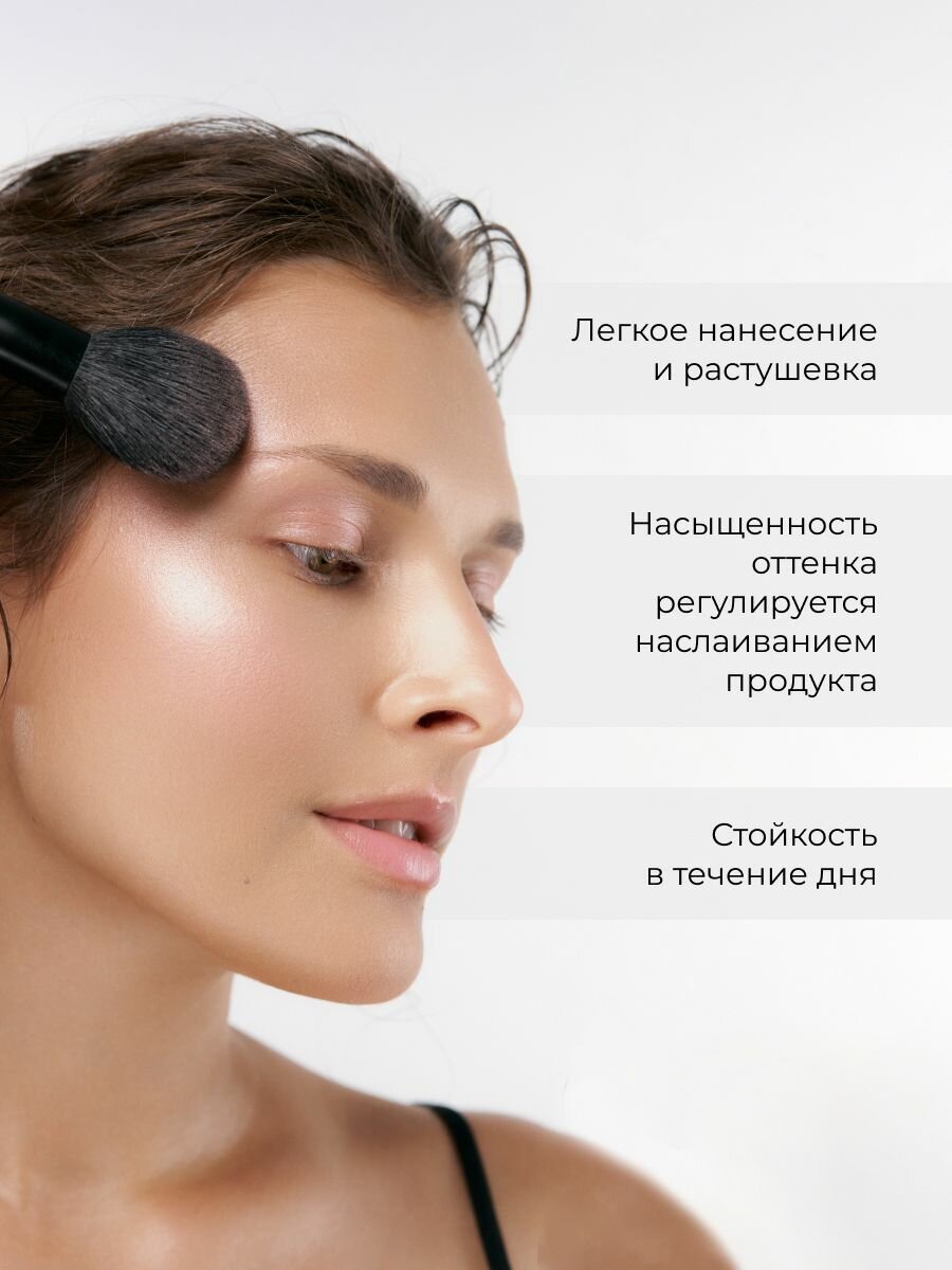 Lic Румяна хайлайтер для лица Blush 10 гр 03 Natural bloom Лик — фото 1