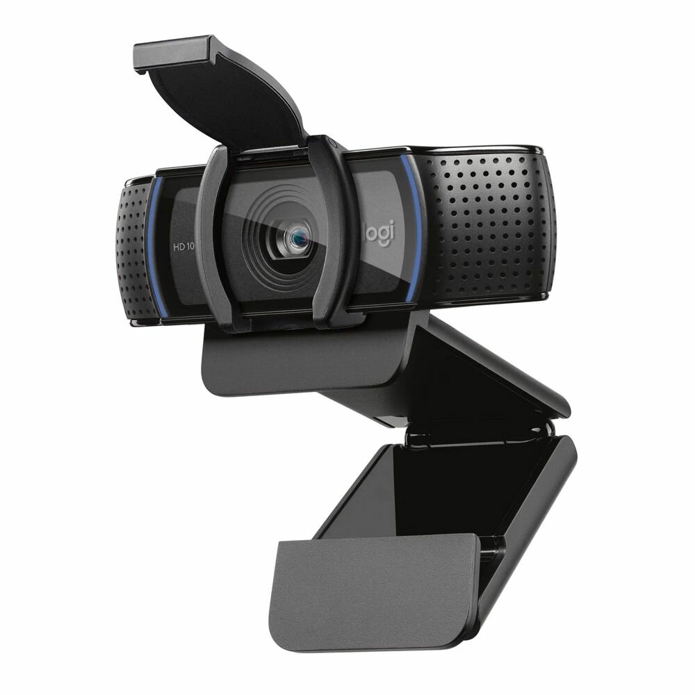 Веб-камера Logitech C920e автофокус, угол обзора 78 , складная подставка, USB2.0, черный