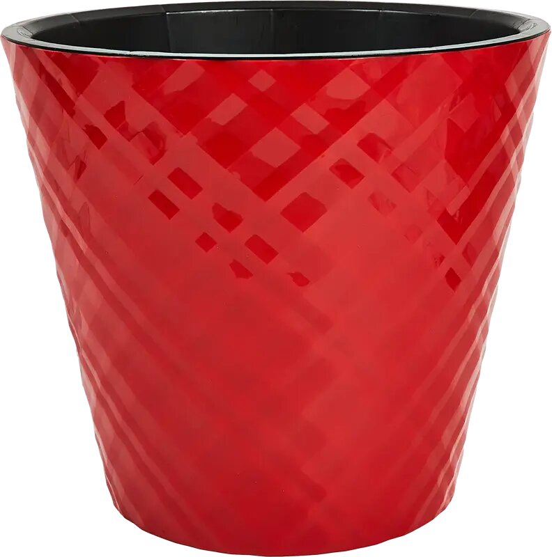Горшок цветочный Ingreen Manhattan ø23 h20.8 см v5 л пластик красный