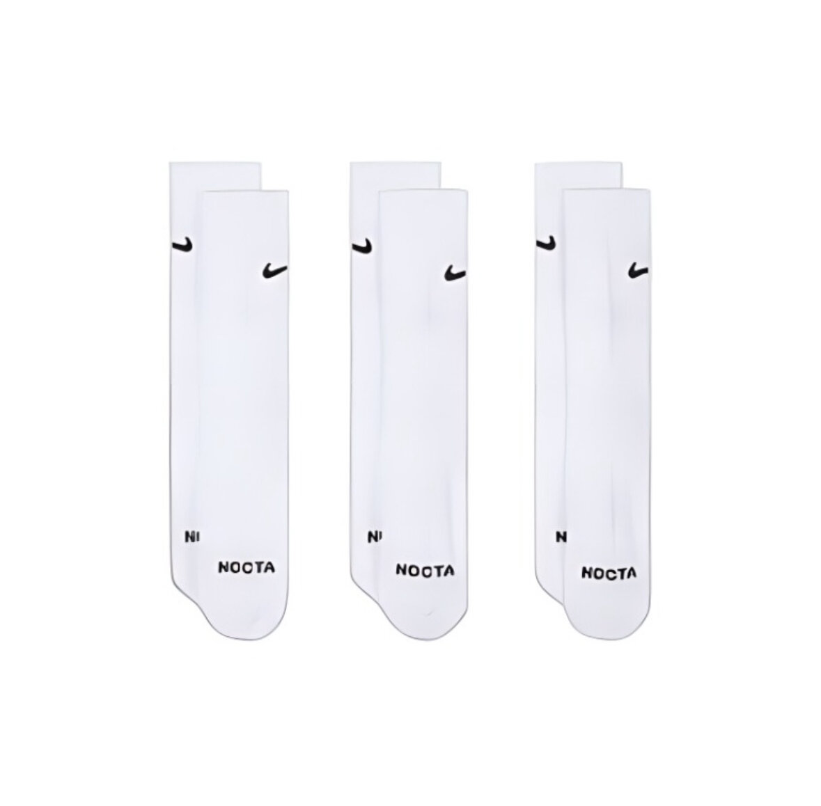 Носки NIKE Nike Nocta, комплект, 100 den, 3 пары, размер 38/42, белый — фото 1