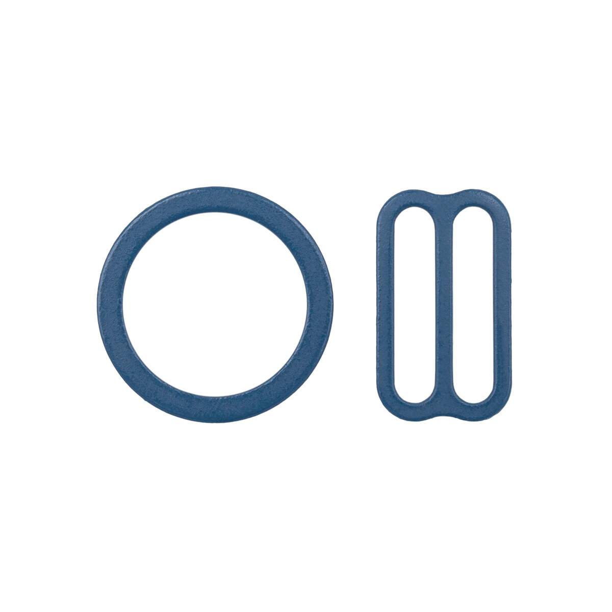 Набор металлической фурнитуры для бюстгальтера, цвет 141 вечерние сумерки (кольцо 14 мм - 4 шт, регулятор 15 мм - 4 шт)