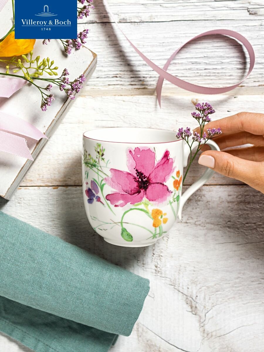 Кружка для чая и кофе 350 мл, Mariefleur Basic, Villeroy & Boch, Премиум-Фарфор